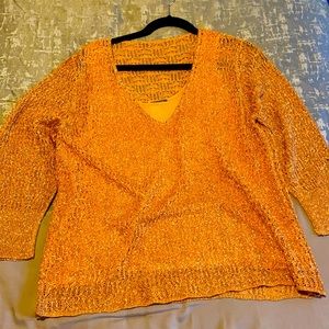 Sweater w/built-in cami